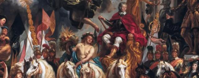 fragment schilderij Oranjezaal Huis ten Bosch